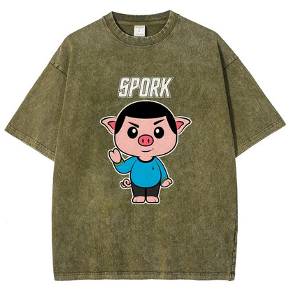 Spork Vintage Distressed T-shirt