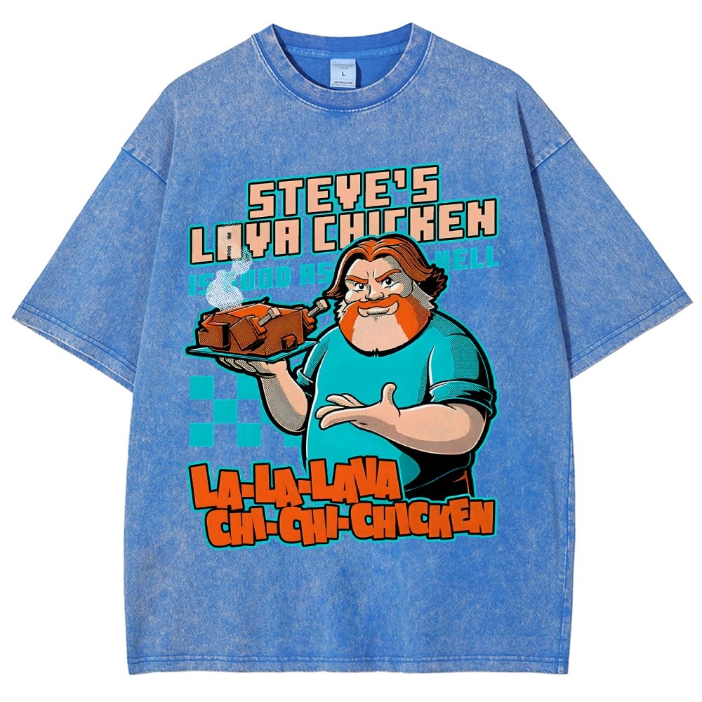 Steve's Lava Chicken Vintage Distressed T-shirt