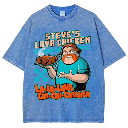 Steve's Lava Chicken Vintage Distressed T-shirt