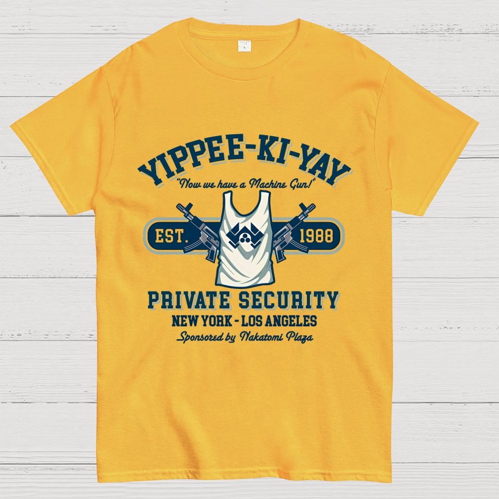Yippee Ki Yay Security NY-LA Geek T-Shirt