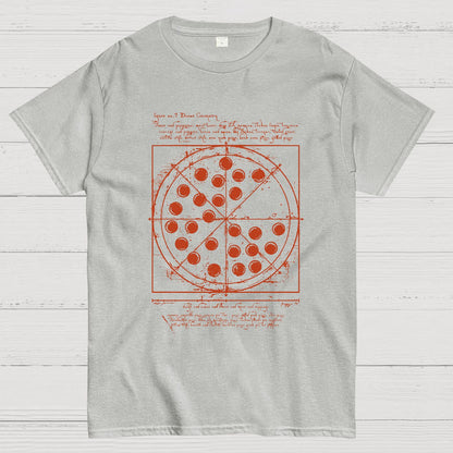 Vitruvian Pizza Geek T-Shirt