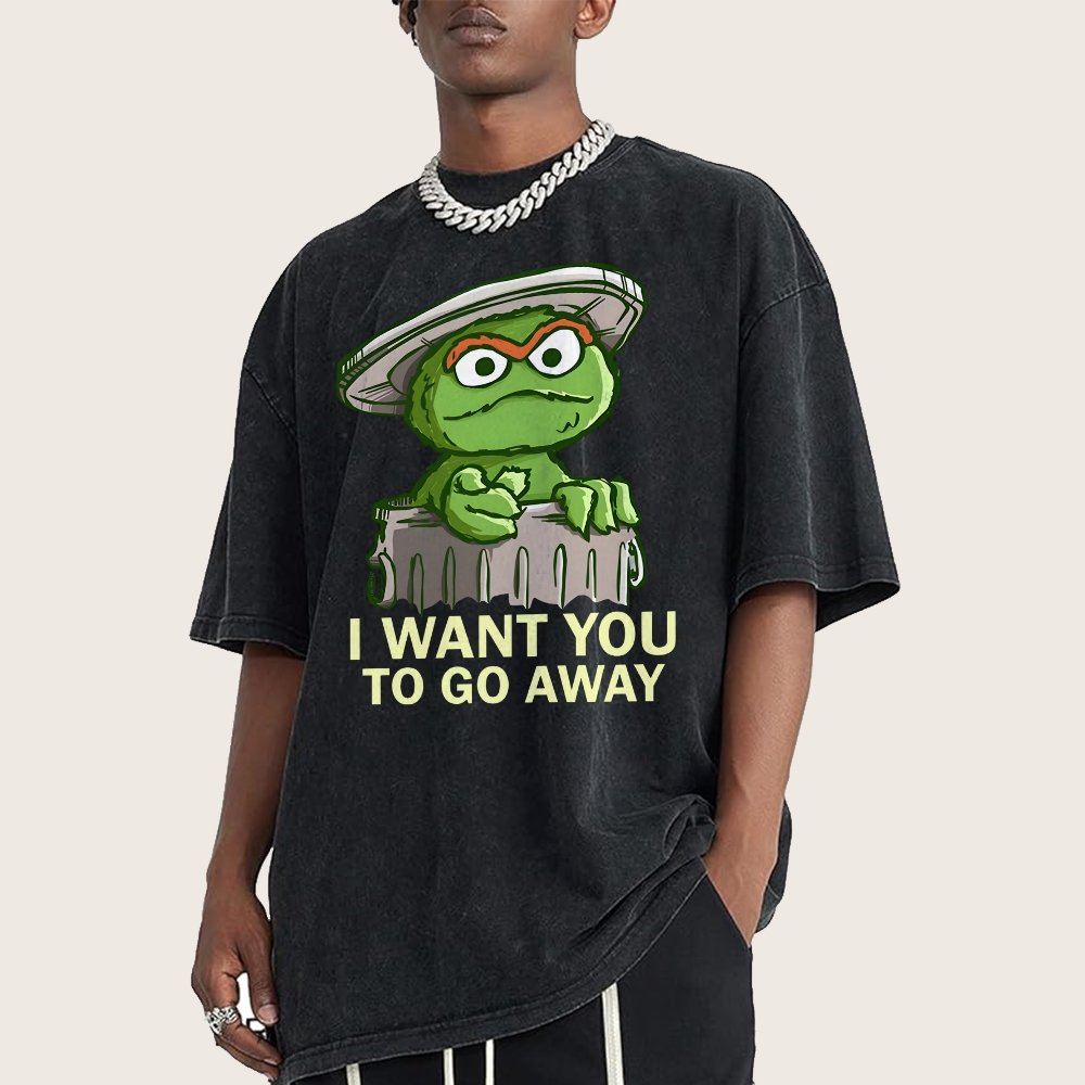 I Want You to Go Away Vintage Distressed T-shirt