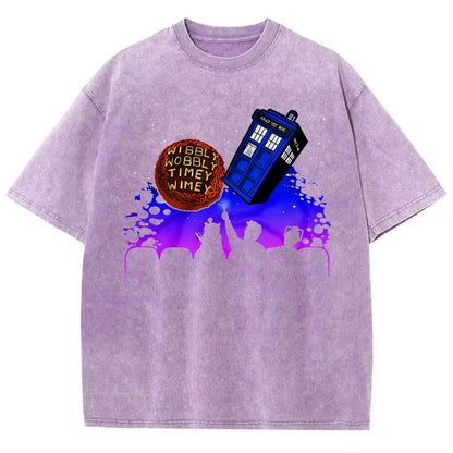 Wibbly Wobbly Timey Wimey   Vintage Distressed T-shirt