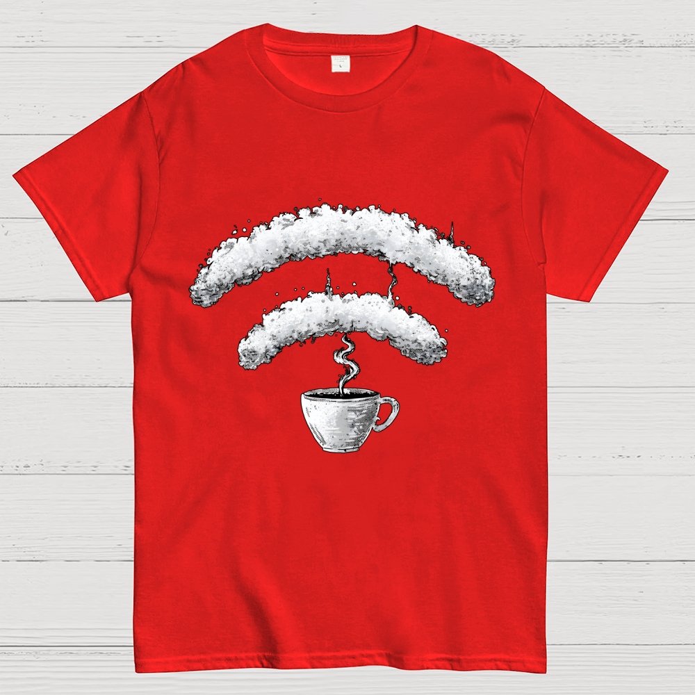 Connected Through Caffeine Geek T-Shirt