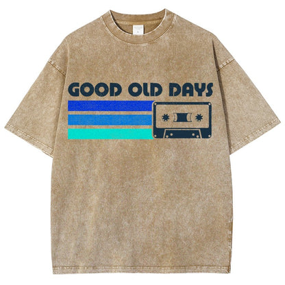Old Days Vintage Mixtape Vintage Distressed T-shirt