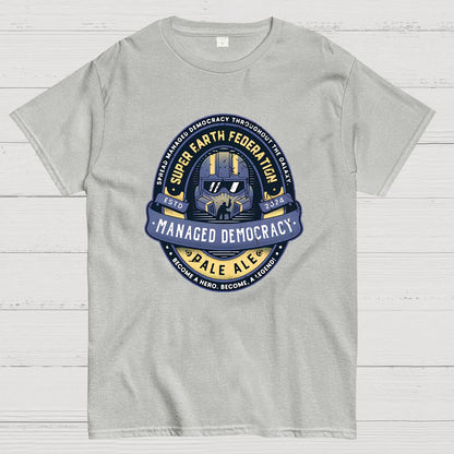 Democracy Exo Patriot Mech Geeky T-Shirt