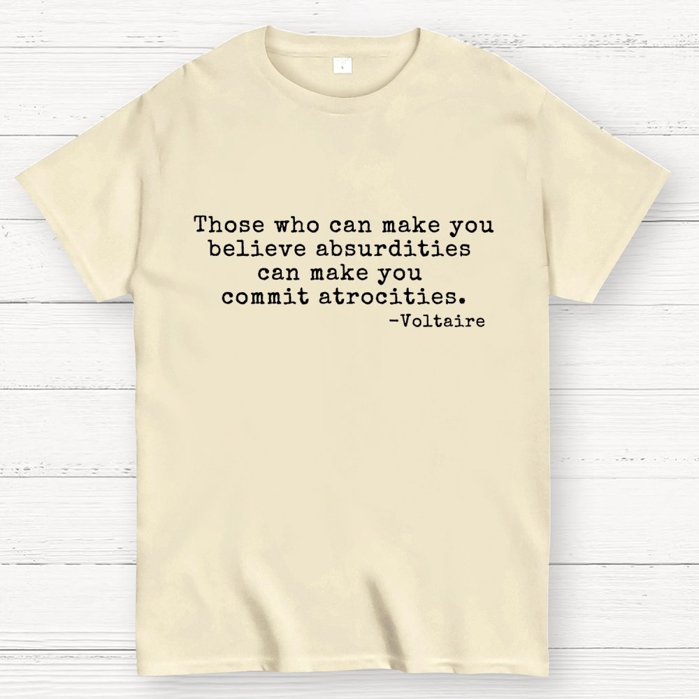 Voltaire Quote Geek T-Shirt