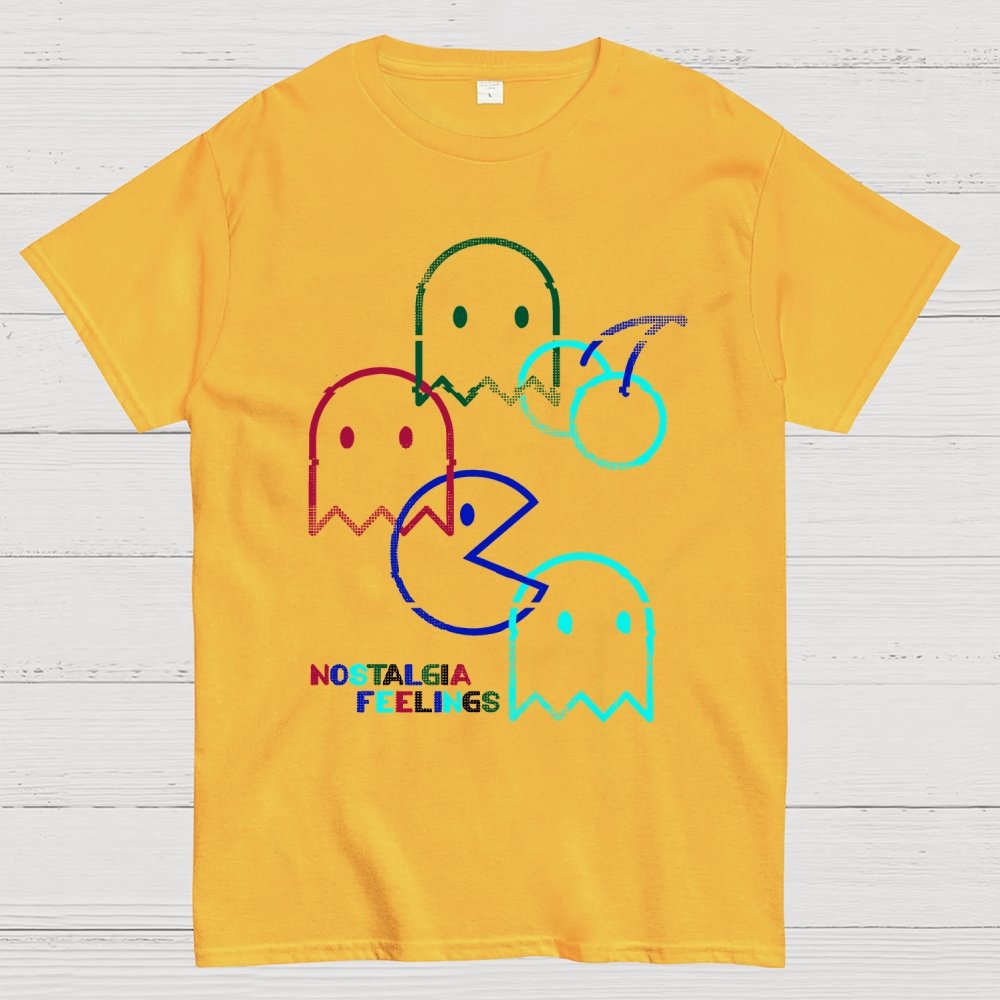 Vintage Game Neon Lines Unisex Geek T-Shirt