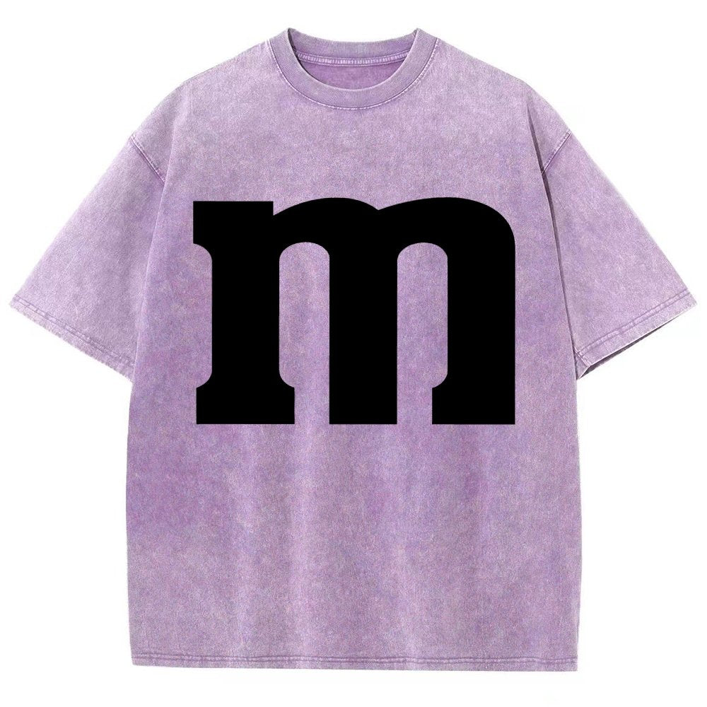 Fun letter M Vintage Distressed T-shirt