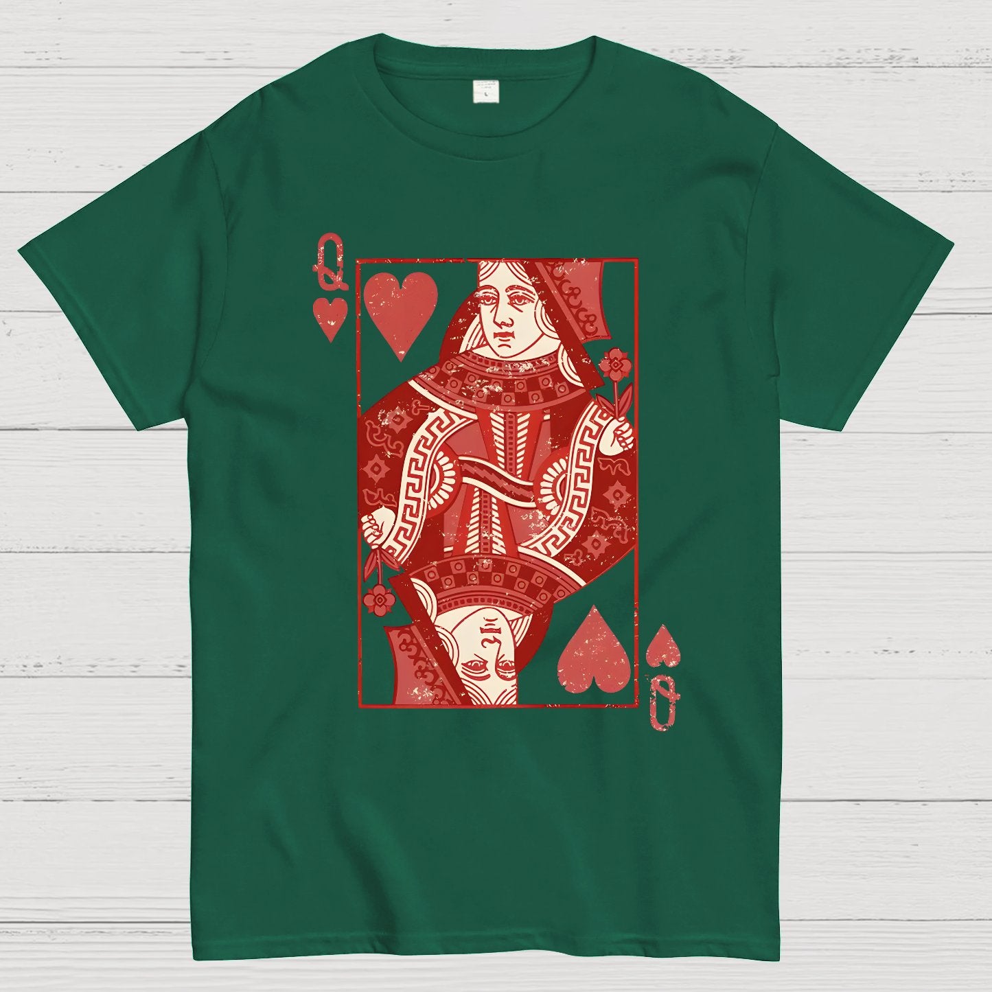 Queen of Hearts Valentine Shirt Matching Couple Gift Geek T-Shirt