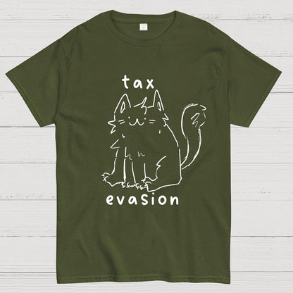 Tax Evasion Cat Geek T-Shirt