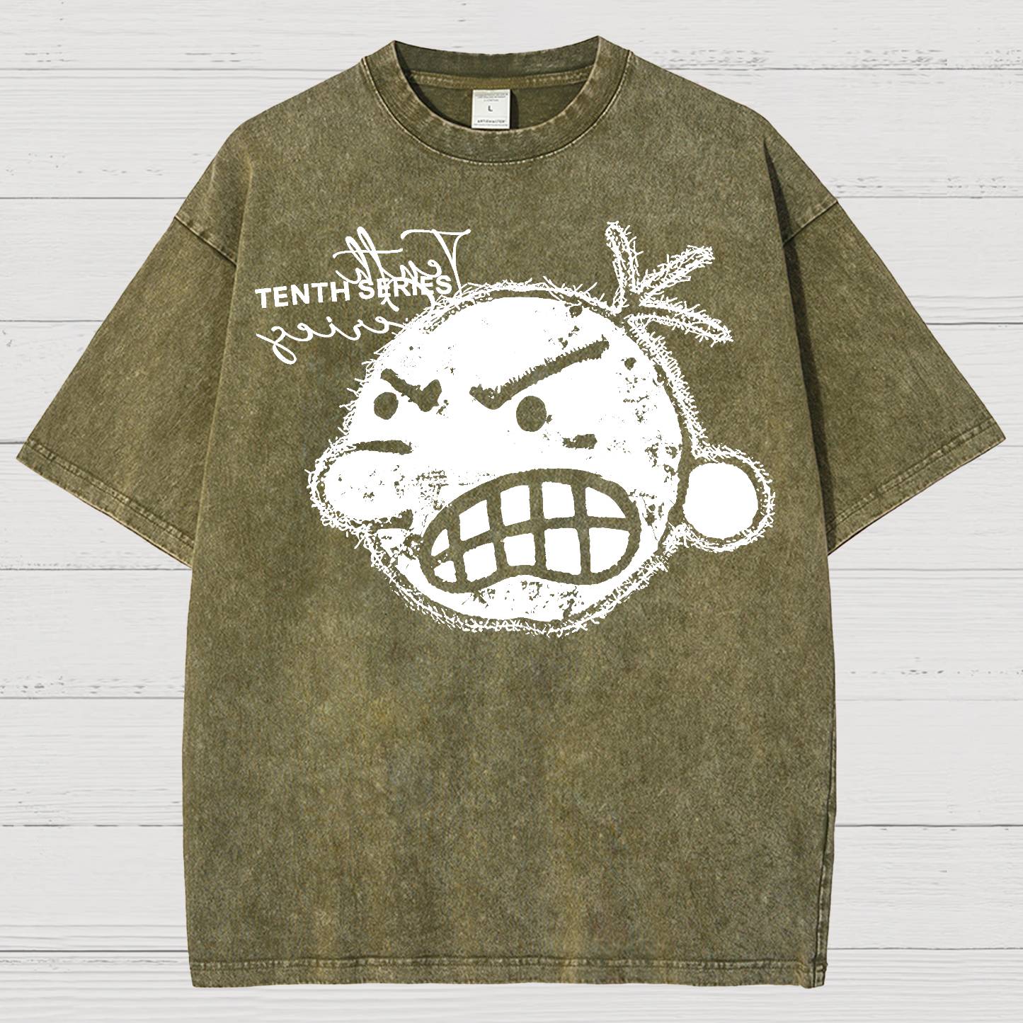 Retro Street Tenth Series Graphic Vintage Distressed T-shirt