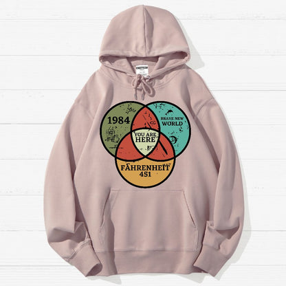 You Are Here Geek Cotton Hoodie