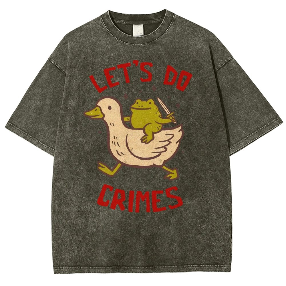 Let's do Crimes Vintage Distressed T-shirt