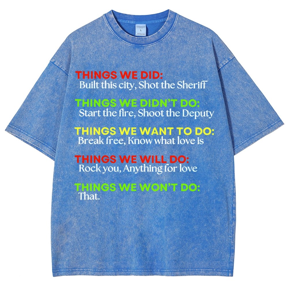 Things We Did... Vintage Distressed T-shirt