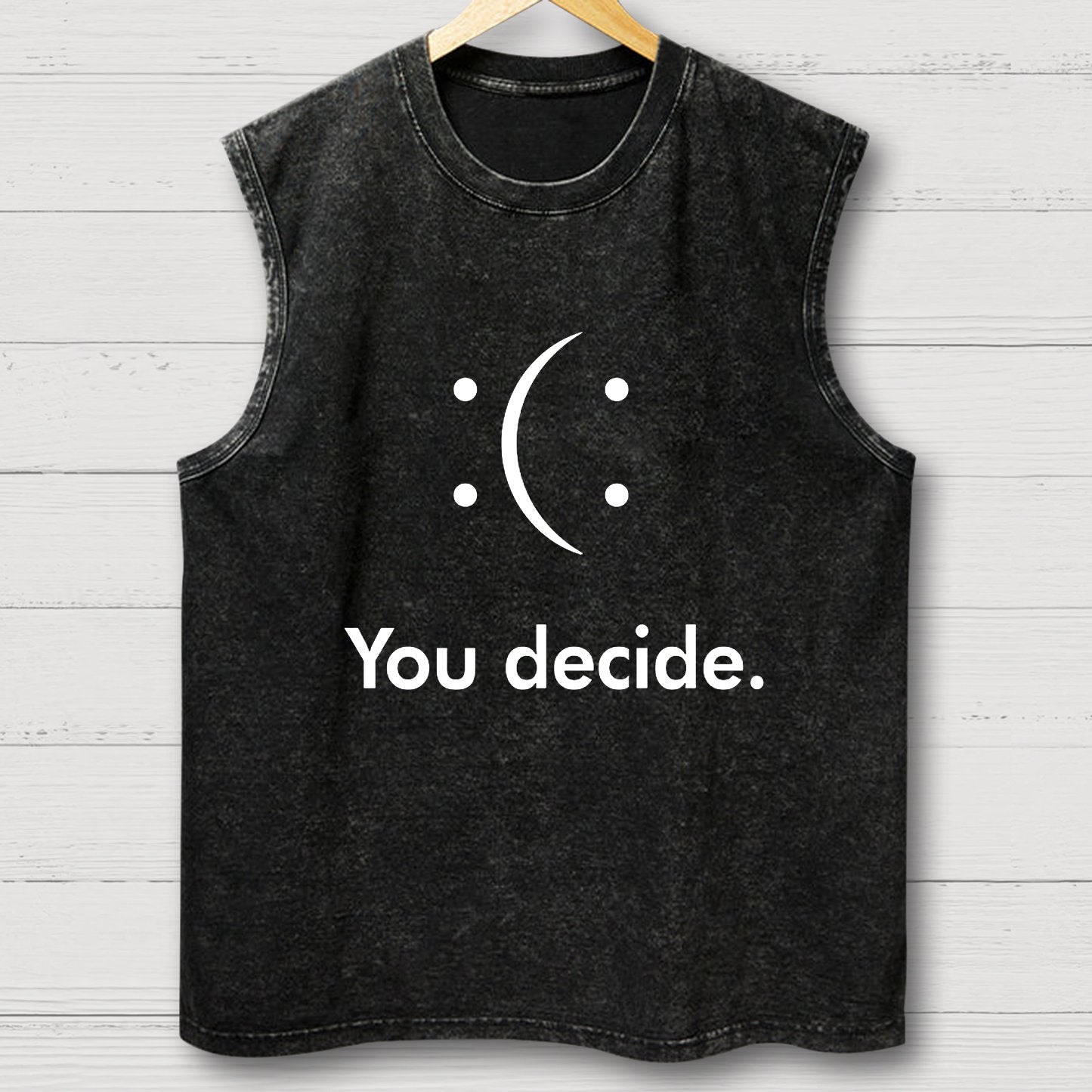 You Decide Vintage Distressed Washed Tank