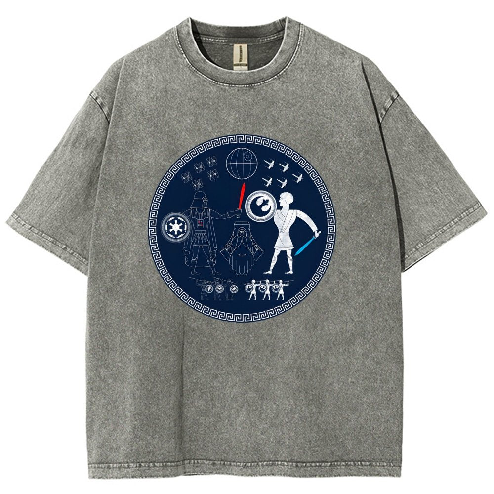 Greek Wars Vintage Distressed T-shirt