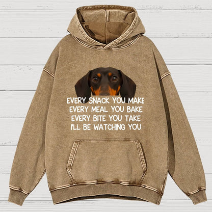 Every Snack You Make Vintage Distressed Hoodie
