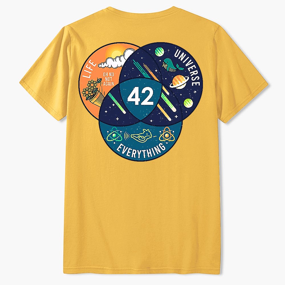 42 Answer to Life Universe and Everything Essential Geek T-Shirt