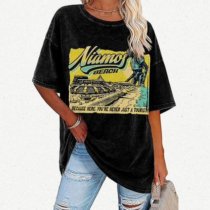 Niamos Beach Vintage Distressed T-shirt