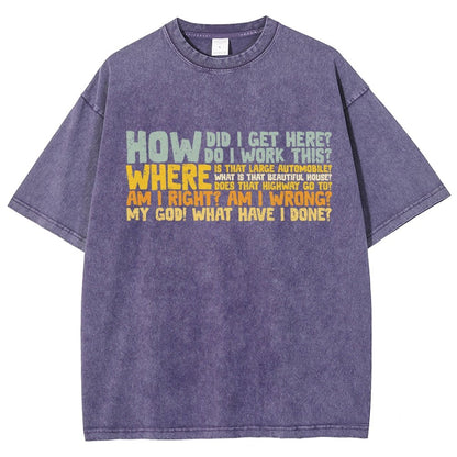 How Did I Get Here Vintage Distressed T-shirt