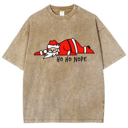 Ho Ho Nope Vintage Distressed T-shirt