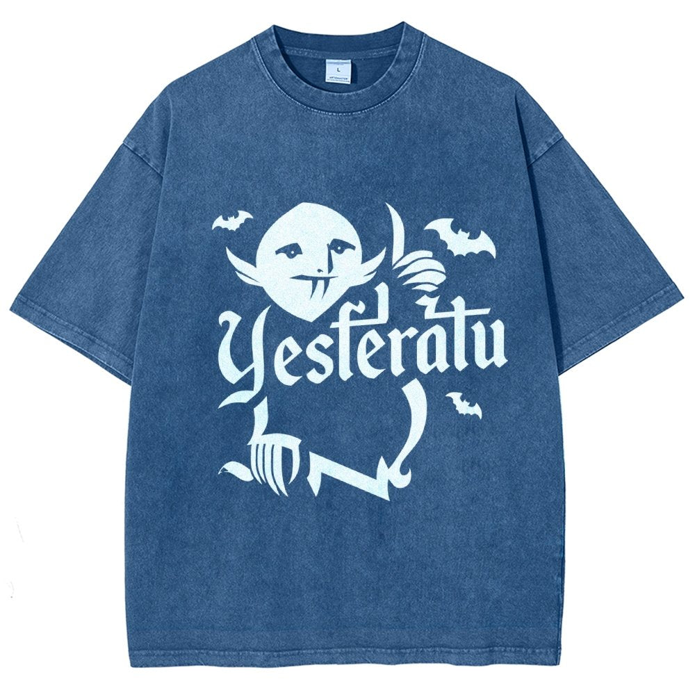 Mysterious Creature Vintage Distressed T-shirt