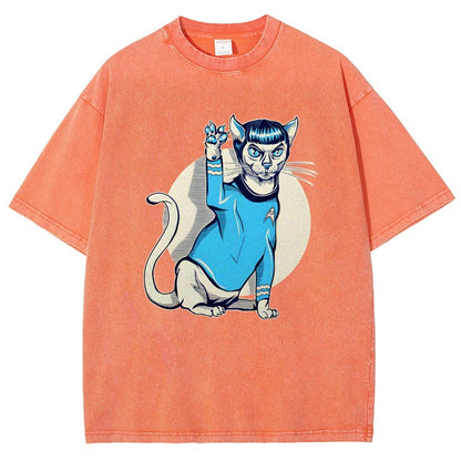 Nap Long and Pros-Purr Vintage Distressed T-shirt