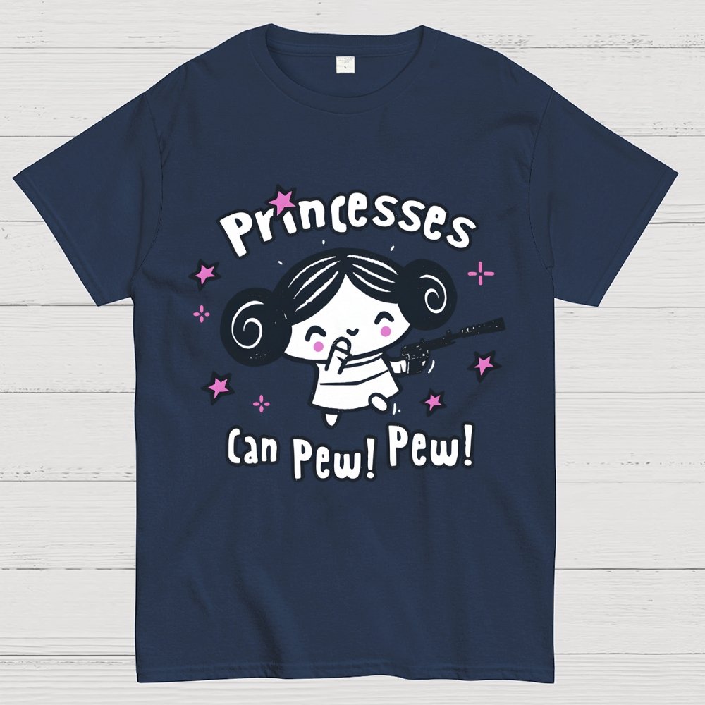 Princesses Can Pew! Pew! Too Geek T-Shirt