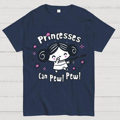 Princesses Can Pew! Pew! Too Geek T-Shirt