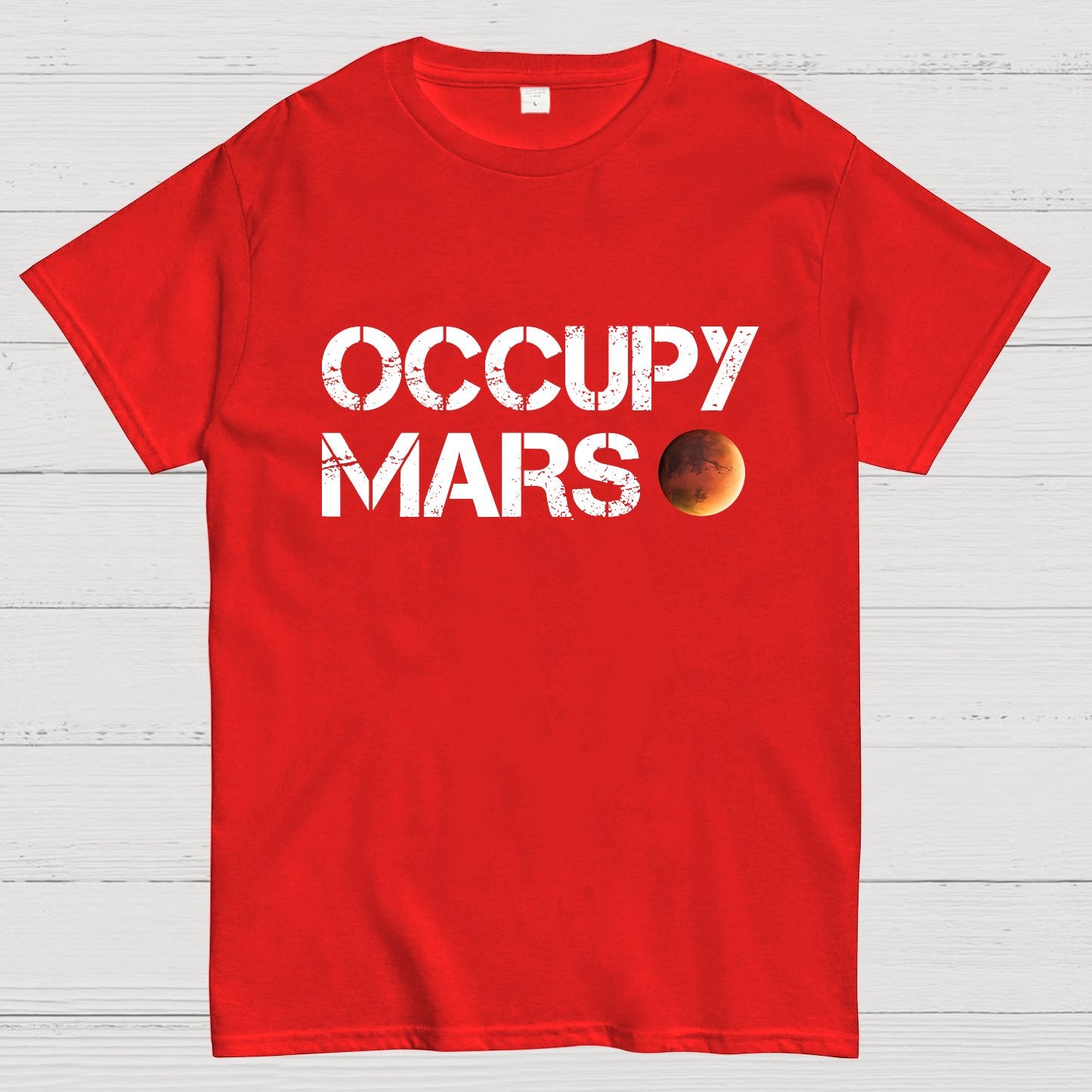 Occupy Mars Nerdy T-Shirt