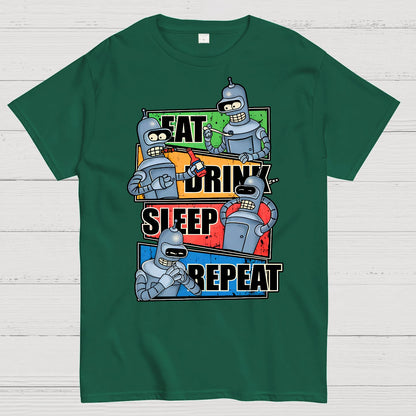 Eat Drink Sleep Repeat Geek T-Shirt