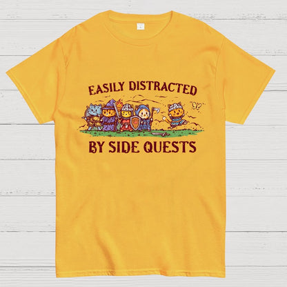 Easily Distracted By Side Quests Geek T-Shirt