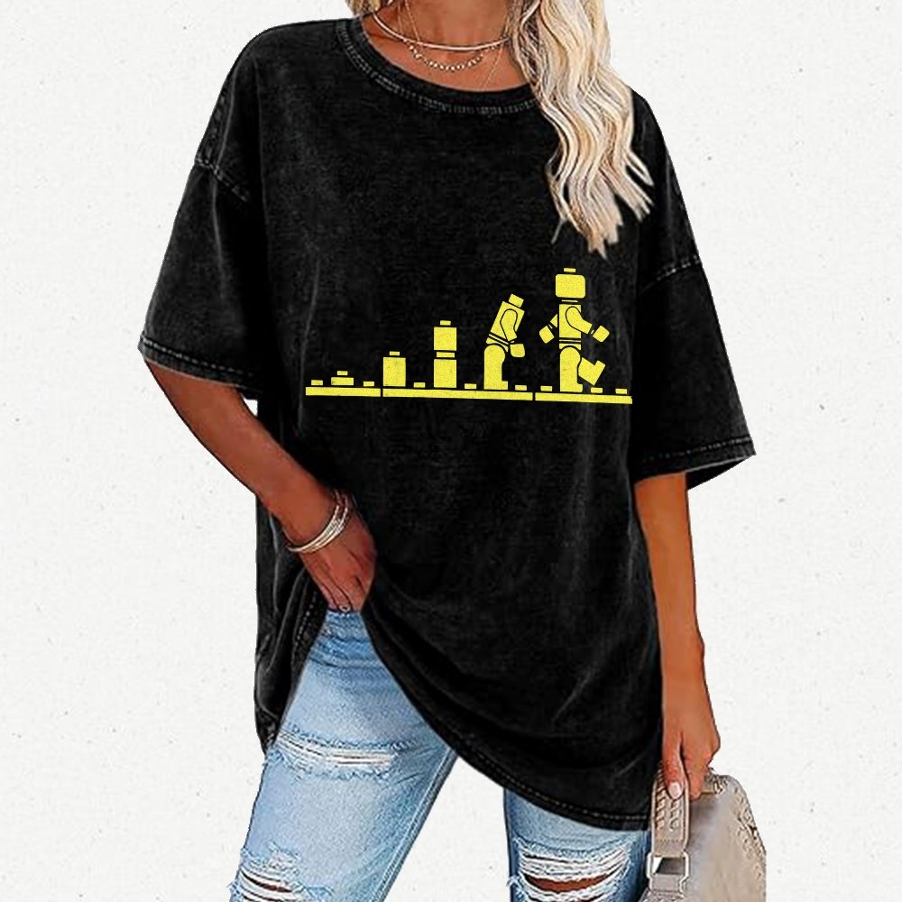 Bricks Evolution Vintage Distressed T-shirt