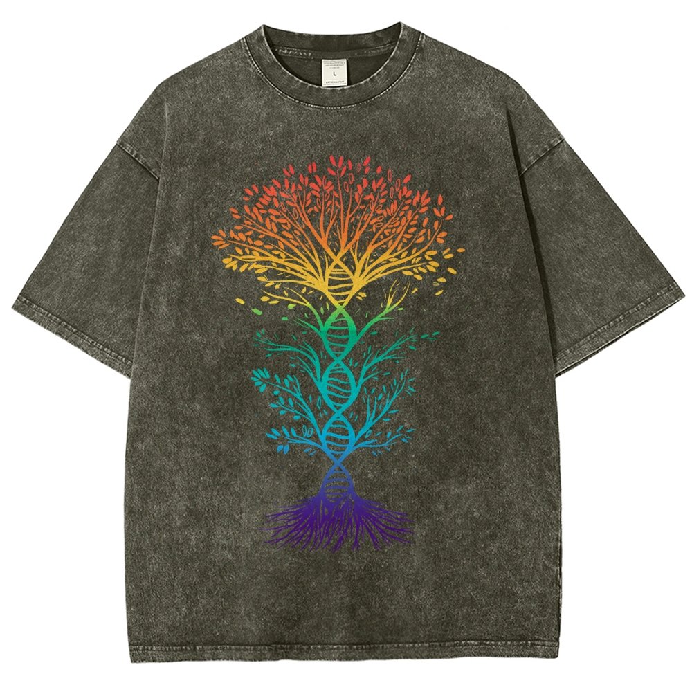 DNA Tree Of Life Science Vintage Distressed T-shirt