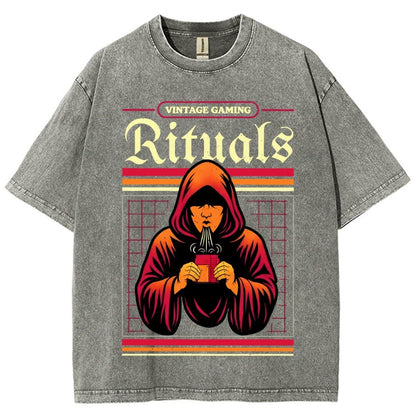 Vintage Gaming Rituals Buy Now Vintage Distressed T-shirt