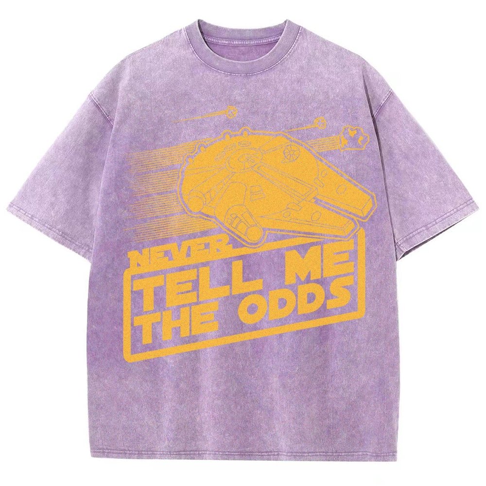 Never Tell Me The Odds Vintage Distressed T-shirt