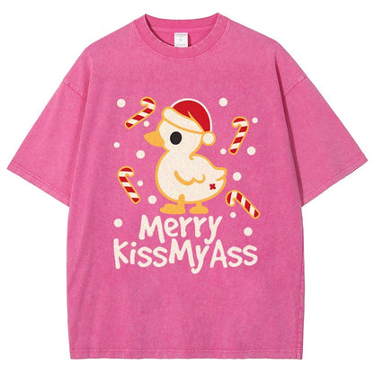 Duck Merry Kissmyass Vintage Distressed T-shirt