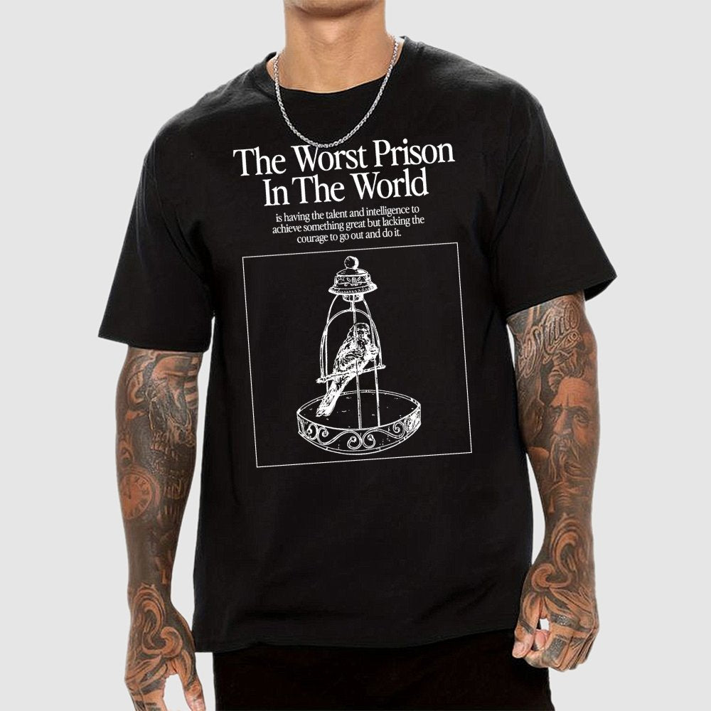Bird in a cage Geek T-Shirt