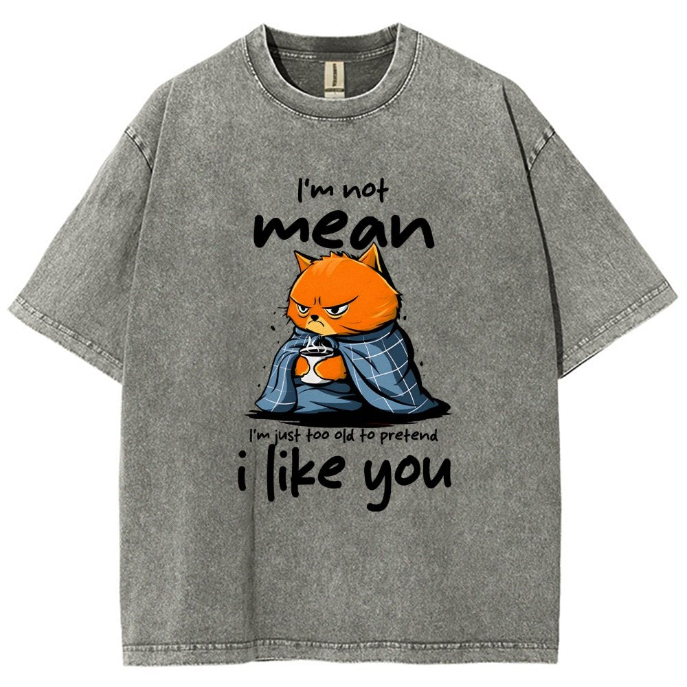 I Am Not Mean Vintage Distressed T-shirt