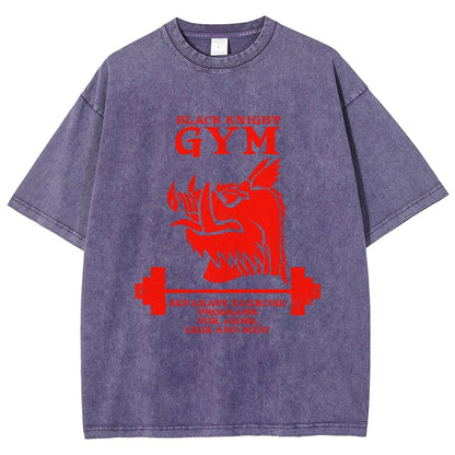Black Knight Gym Vintage Distressed T-shirt