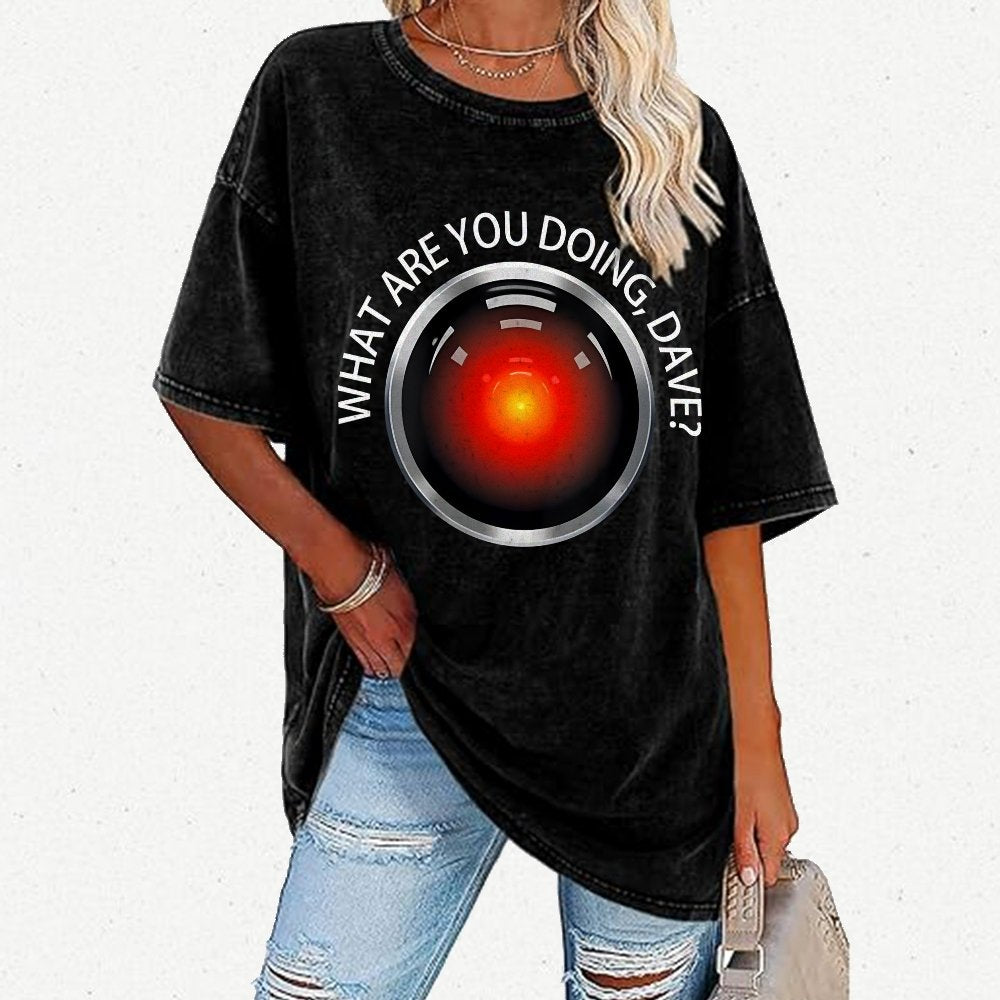What Are You Doing Dave Vintage Distressed T-shirt