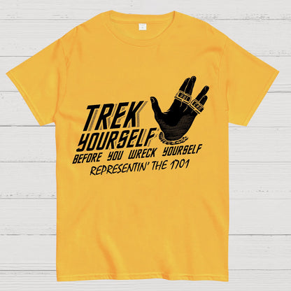 Trek Yourself Before You Wreck Yourself Geek T-Shirt