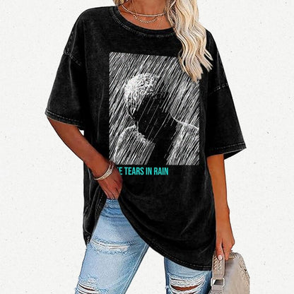Like Tears In Rain Vintage Distressed T-shirt
