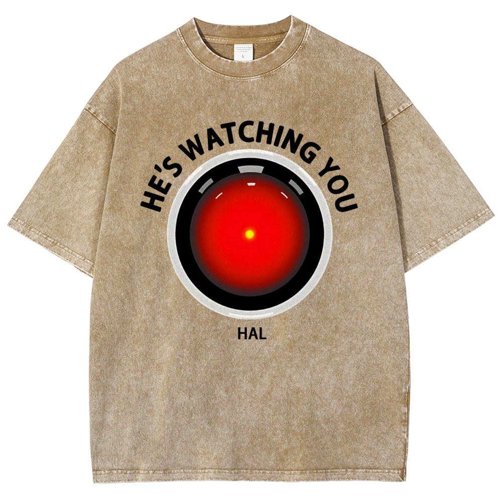 HAL Is Watching YOU Vintage Distressed T-shirt