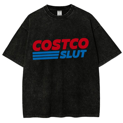 Costco Slut Vintage Distressed T-shirt