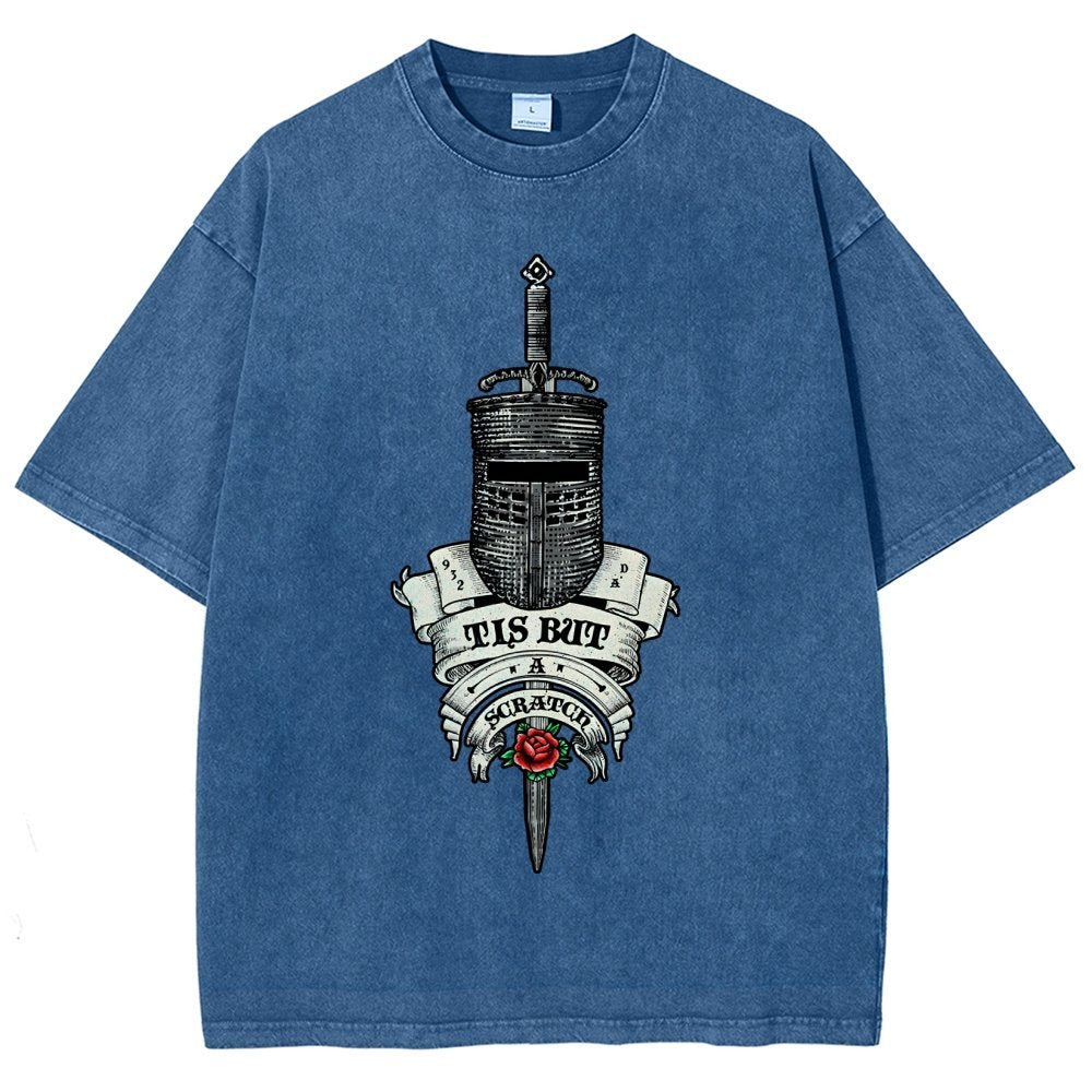 It is but a scratch. Vintage Distressed T-shirt