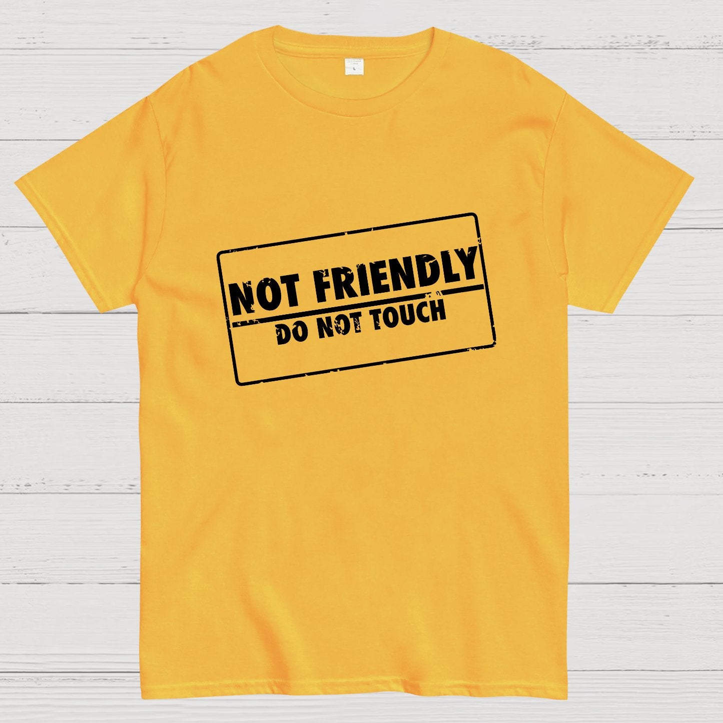Not Friendly Stamp Geeky T-Shirt