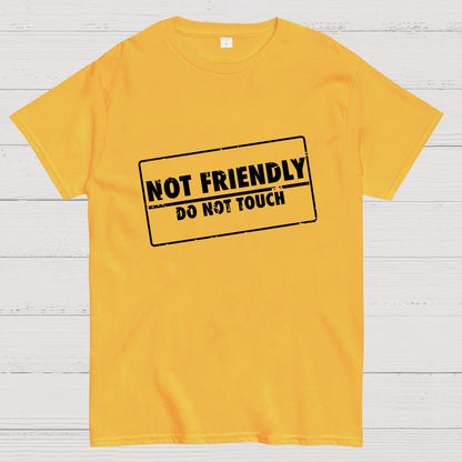 Not Friendly Stamp Geeky T-Shirt