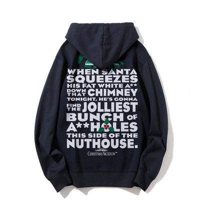 Christmas Vacation: Jolliest Bunch Geek Printed Back Cotton Hoodie